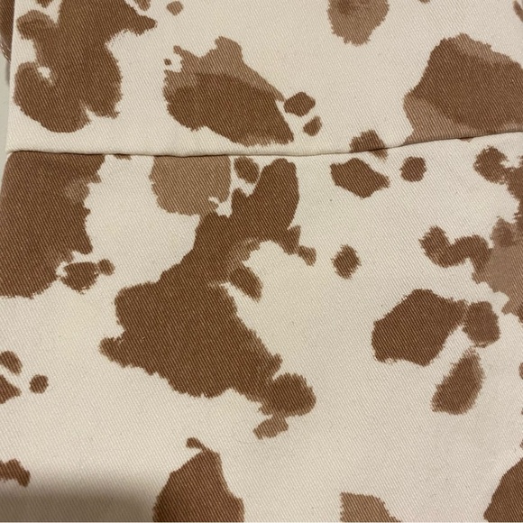 EUC Altar'd State Cow Print Flare Pants, L - Picture 2 of 8